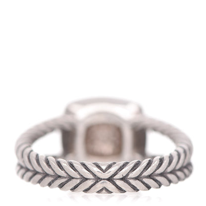 David Yurman Sterling Silver Diamond 7mm Petite Albion Pave Ring 55 7.25 4 of 6