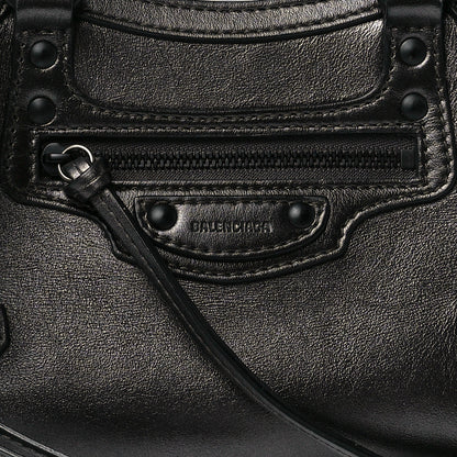 Balenciaga Smooth Calfskin Neo Classic Black Hardware Mini City Gunmetal 8 of 11
