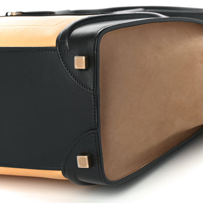 Celine Baby Grained Calfskin Nubuck Micro Tri-Color Luggage Corn 9 of 9