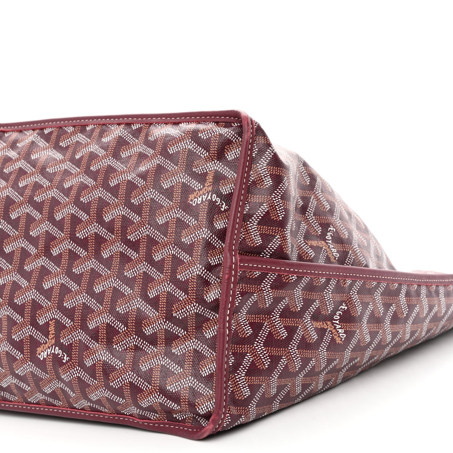 Goyard Goyardine Reversible Anjou GM Burgundy 12 of 24