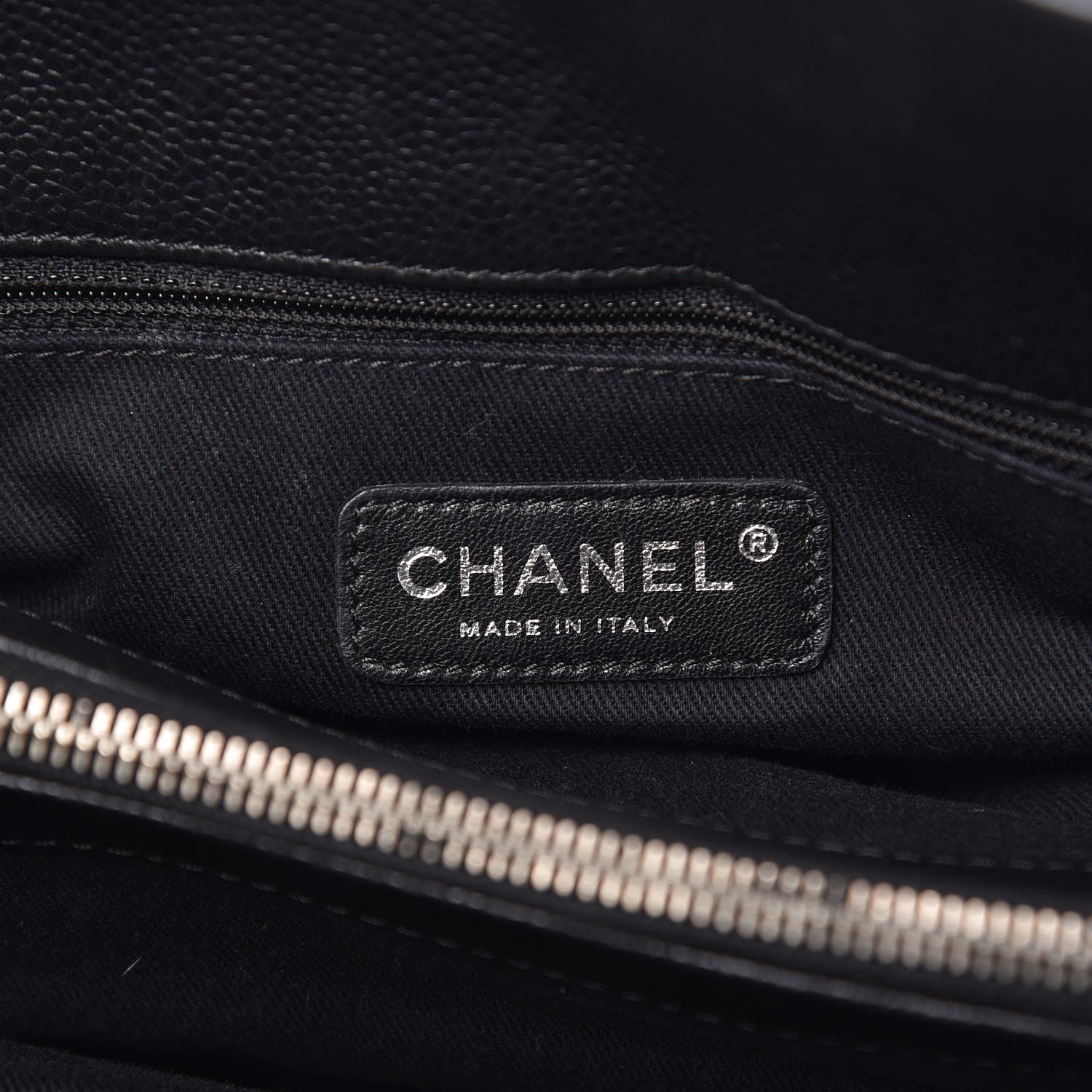 Chanel Caviar Quilted Shopping Tote Black 6 of 9