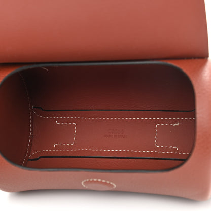 Chloe Small Grain Smooth Calfskin Mini Darryl Crossbody Sepia Brown 5 of 9