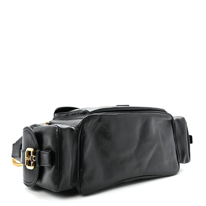 Chloe Shiny Calfskin Medium Double Carry Camera Bag Black 4 of 9