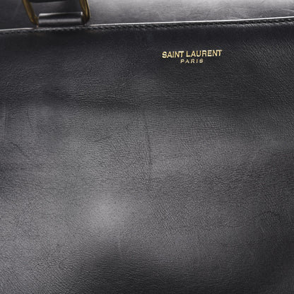 Saint Laurent Calfskin Classic Duffle 6 Black 17 of 17