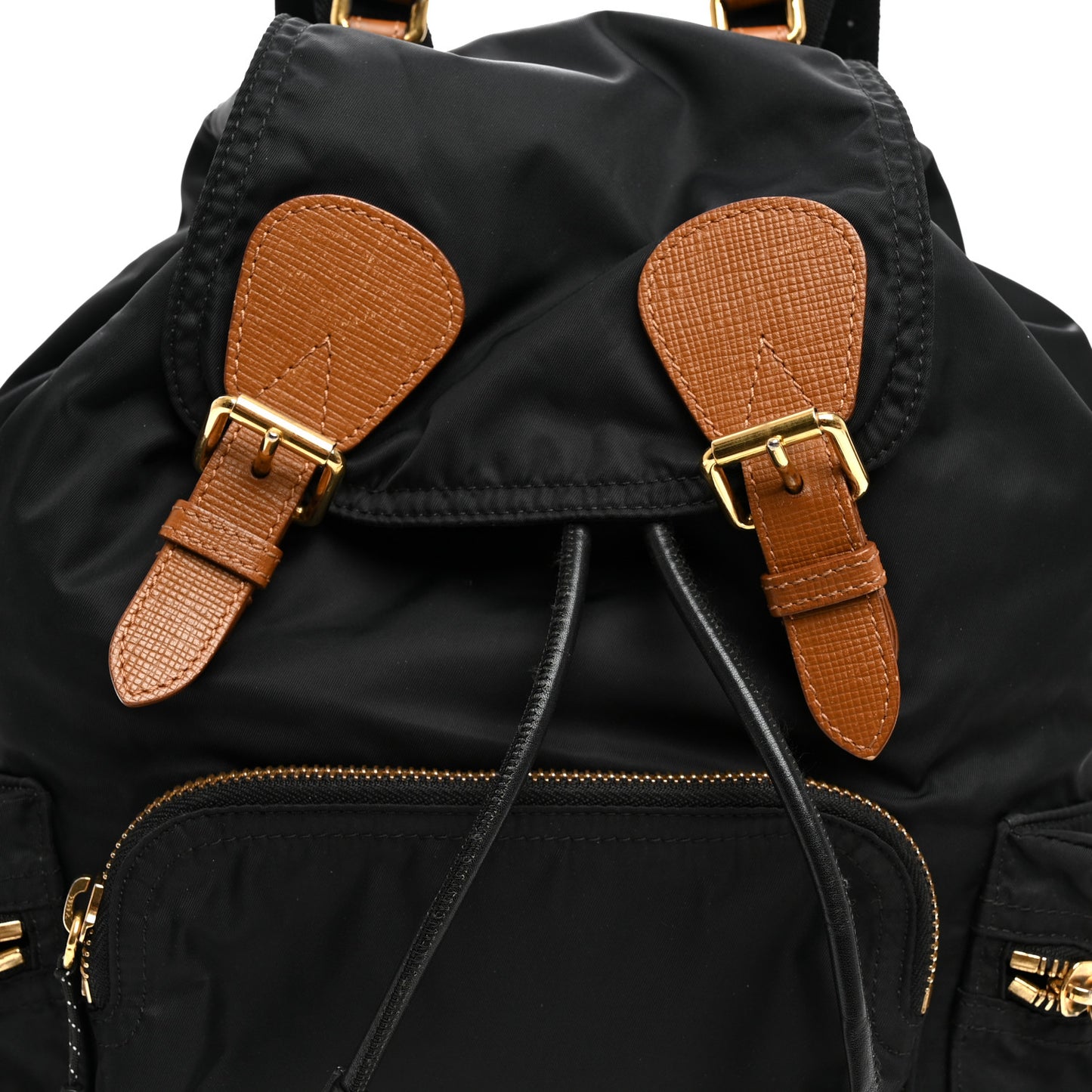 Nylon Small Rucksack Backpack Black