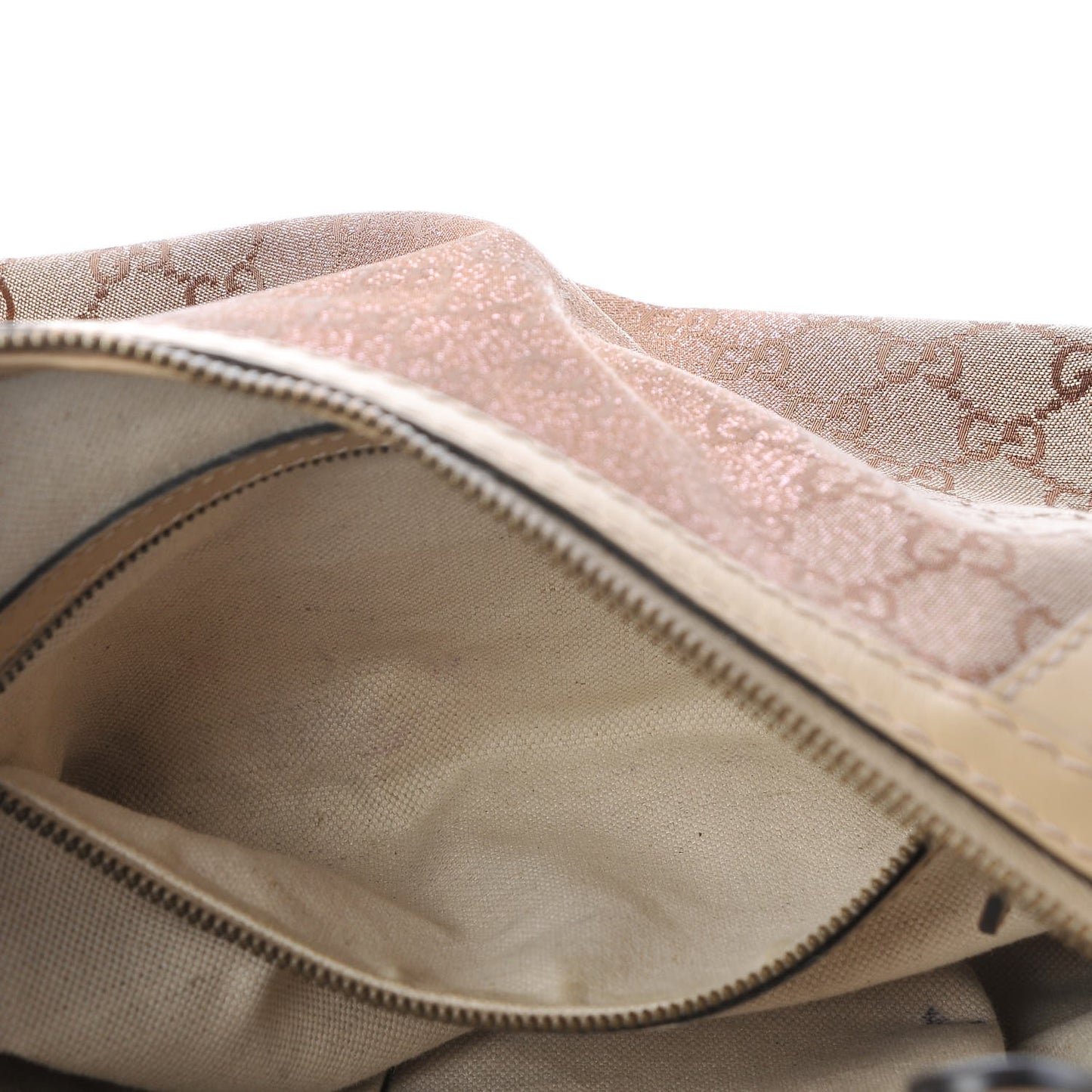 Monogram Lurex Small Scarlett Studded Interlocking G Hobo Bronze