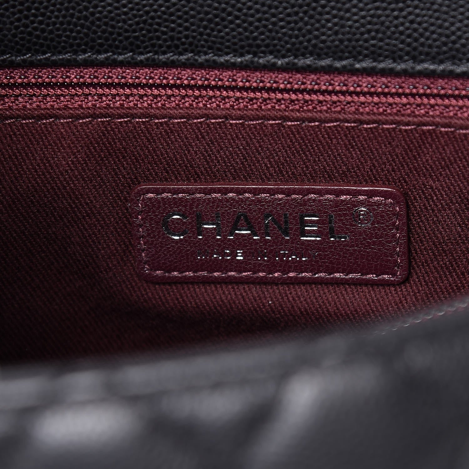 Chanel Caviar Quilted Medium Coco Handle Flap Black 7 of 9