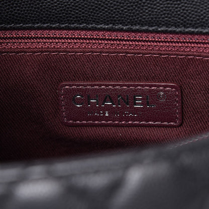 Chanel Caviar Quilted Medium Coco Handle Flap Black 7 of 9