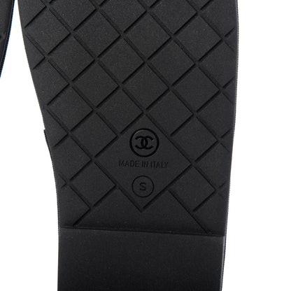 Chanel Lambskin Quilted CC Mules Sandals S Black 9 of 11