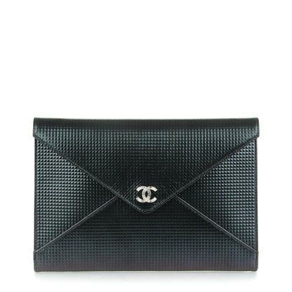 Chanel Metallic Lambskin Small Clutch Black 1 of 7