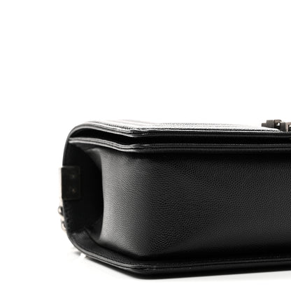 Chanel Caviar Quilted Medium Boy Flap Black 9 of 10