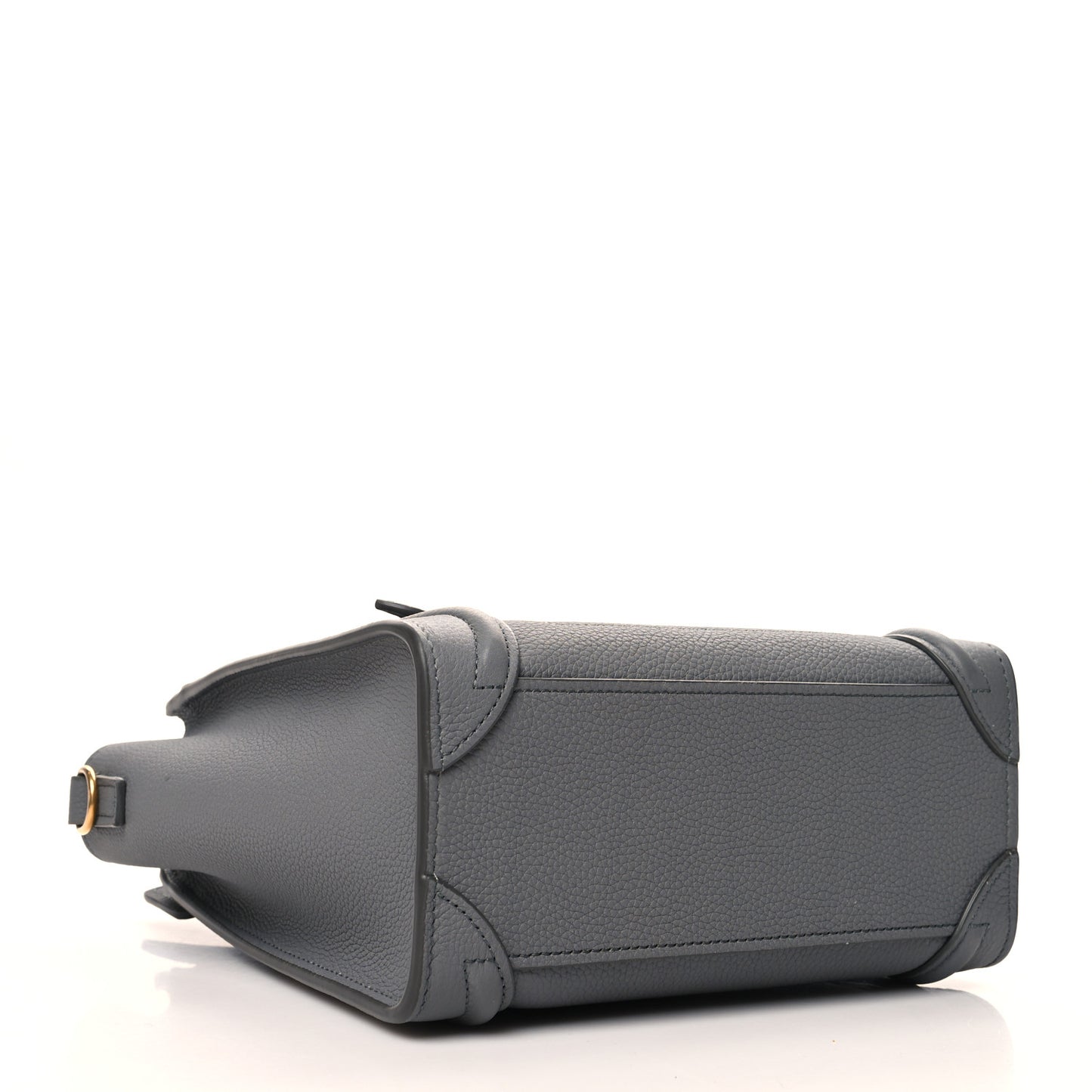 Drummed Calfskin Nano Luggage Kohl