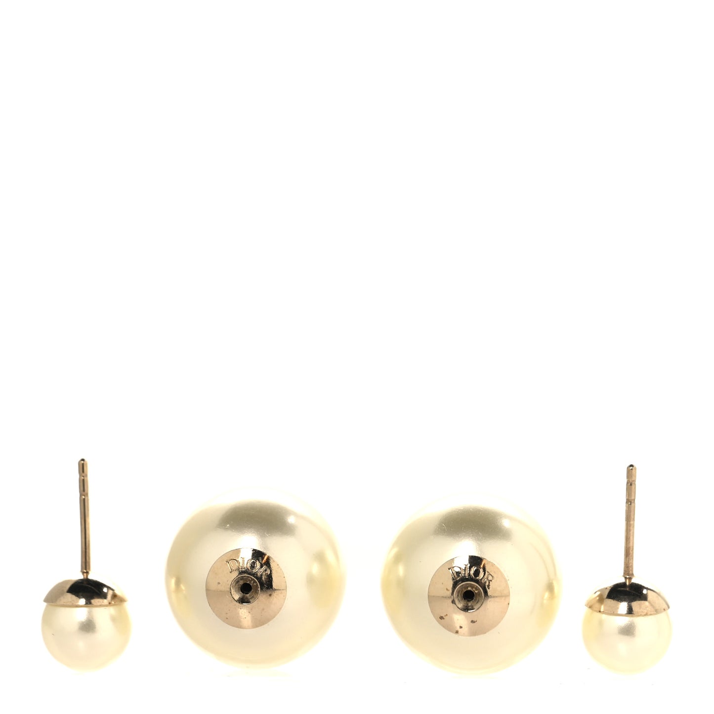 Pearl Mise En Dior Tribal Earrings Gold