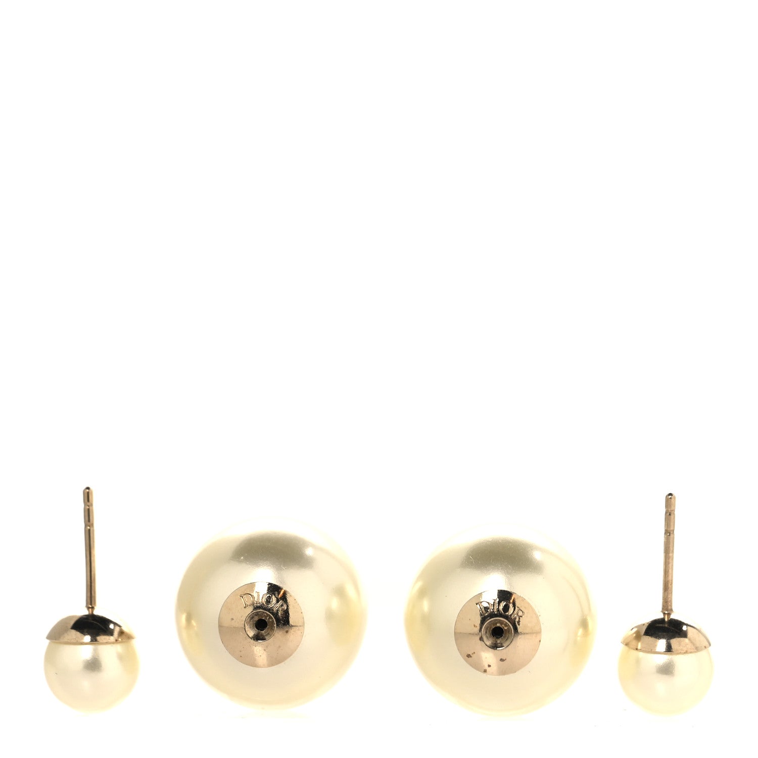 Christian Dior Pearl Mise En Dior Tribal Earrings Gold 3 of 4