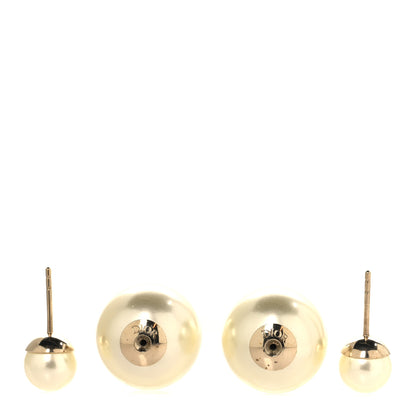 Christian Dior Pearl Mise En Dior Tribal Earrings Gold 3 of 4