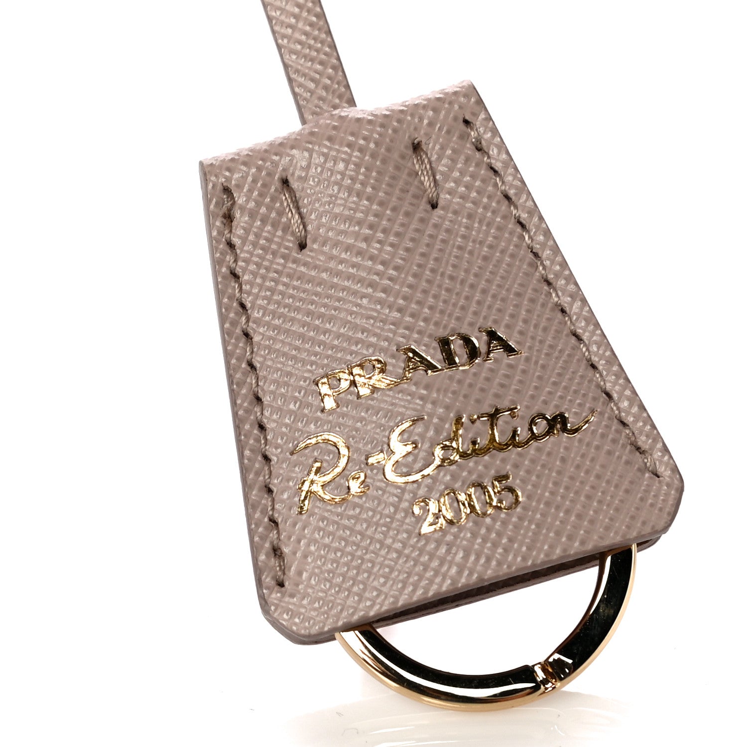 Prada Saffiano Re-Edition 2005 Shoulder Bag Cammeo Beige 7 of 7