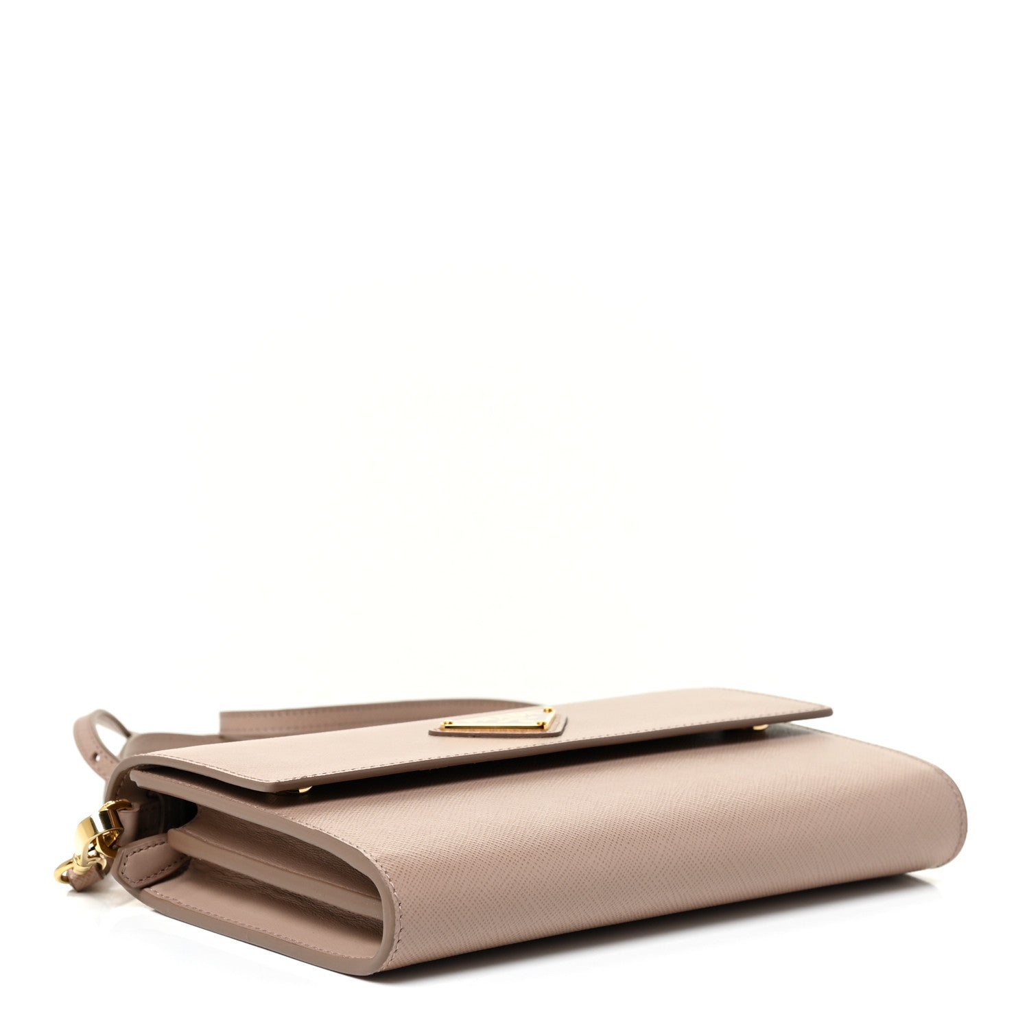 Prada Saffiano Wallet With Shoulder Strap Cipria 4 of 15