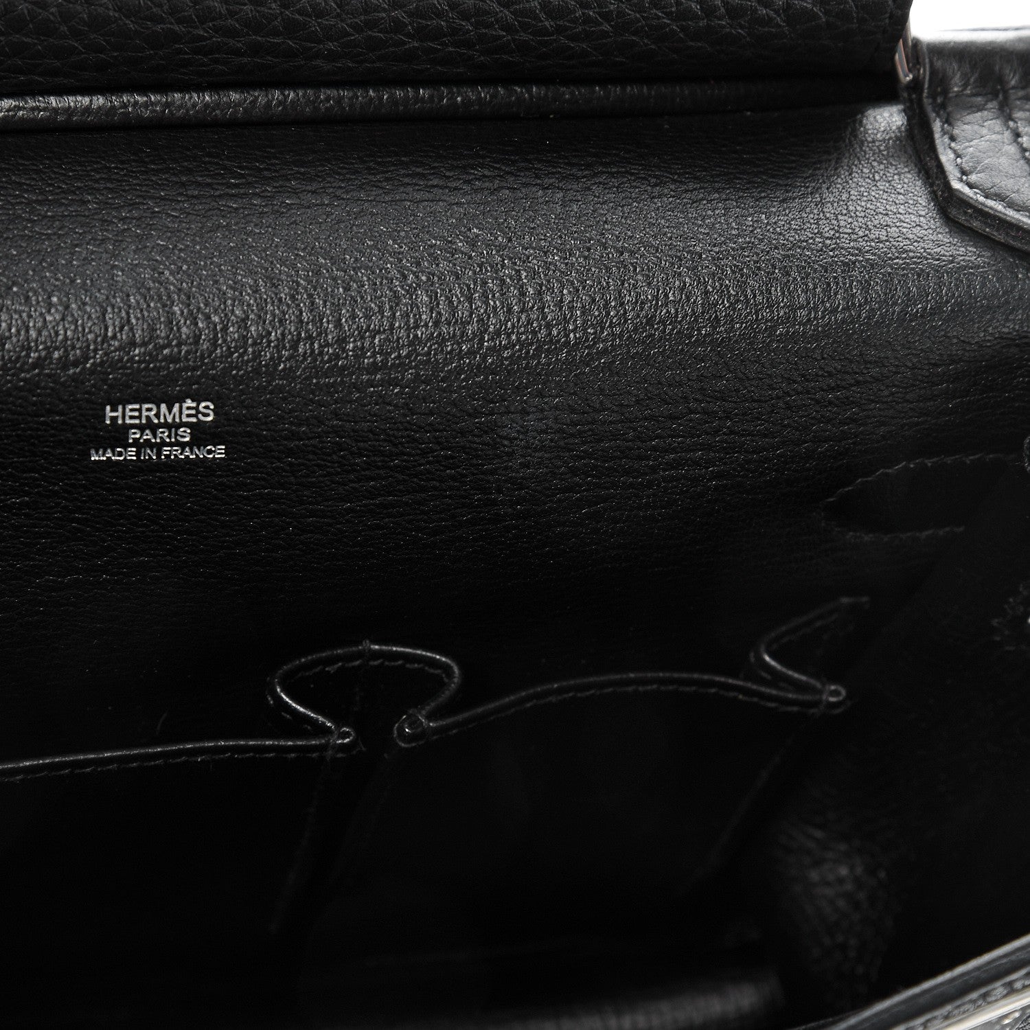 Hermes Taurillon Clemence Jypsiere 28 Black 9 of 14