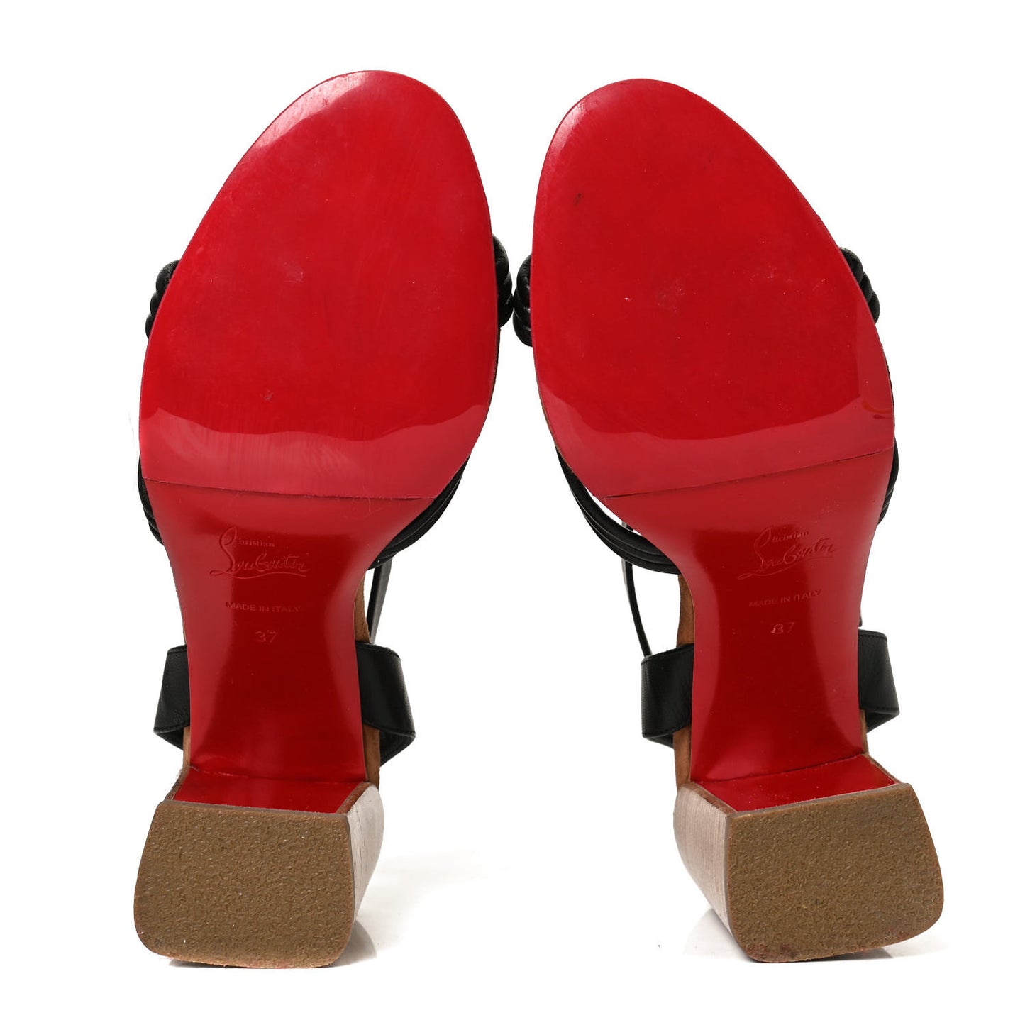Calfskin Ella 85 Sandals 37 Black