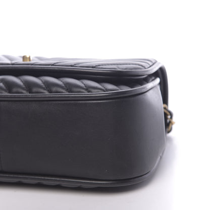 Chanel Lambskin Reverse Chevron Quilted Round Top Handle Flap Black 9 of 10