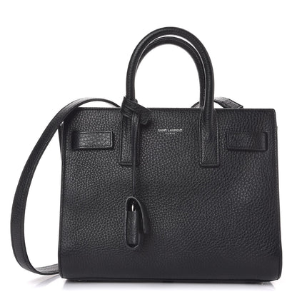 Saint Laurent Grained Calfskin Nano Sac De Jour Black 1 of 7