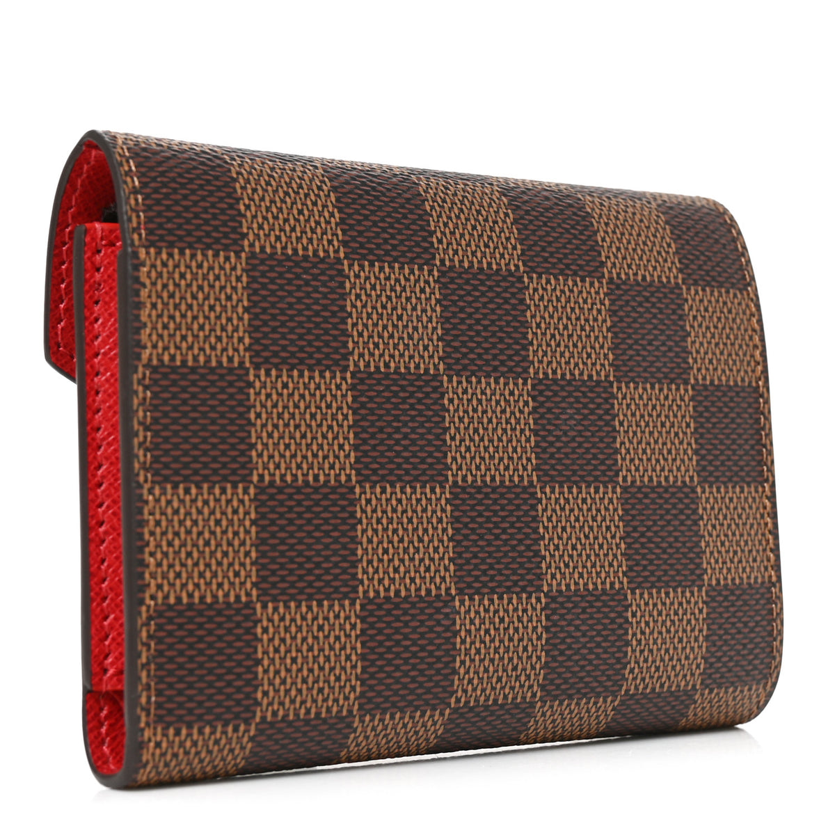 Louis Vuitton Damier Ebene Victorine Wallet Red 3 of 7