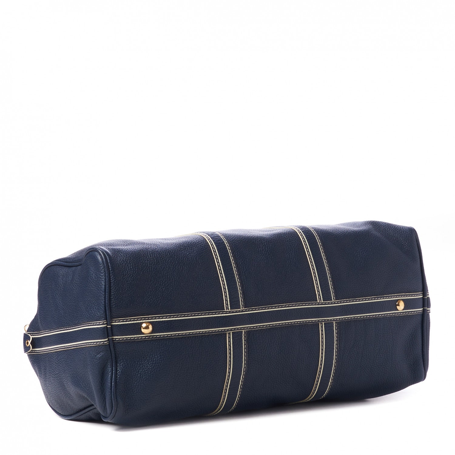 Louis Vuitton Tobago Leather Keepall 50 Blue 3 of 7