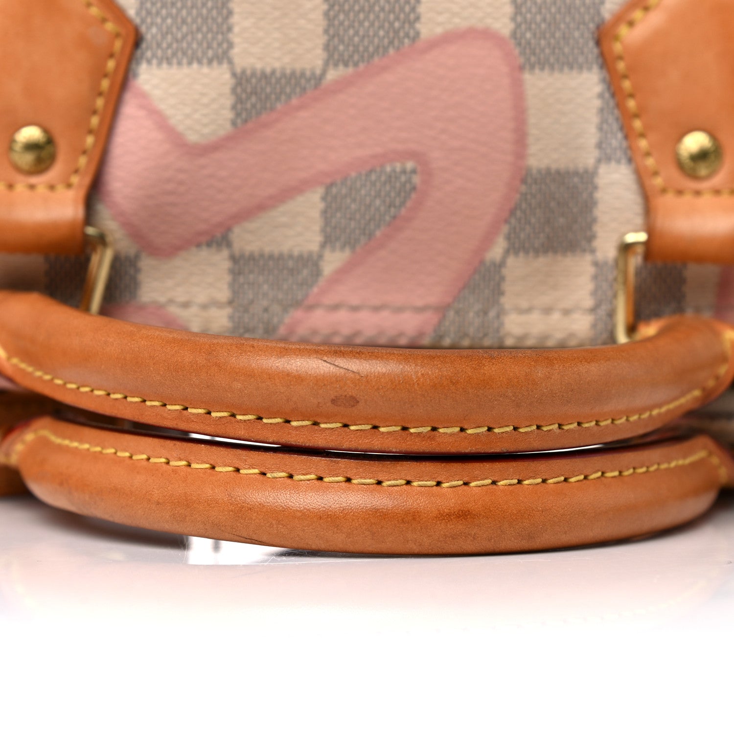 Louis Vuitton Damier Azur Tahitienne Speedy Bandouliere 30 Rose Ballerine 26 of 27