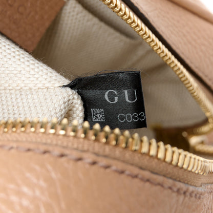 Gucci Pebbled Calfskin Small Soho Disco Bag Camelia 8 of 11
