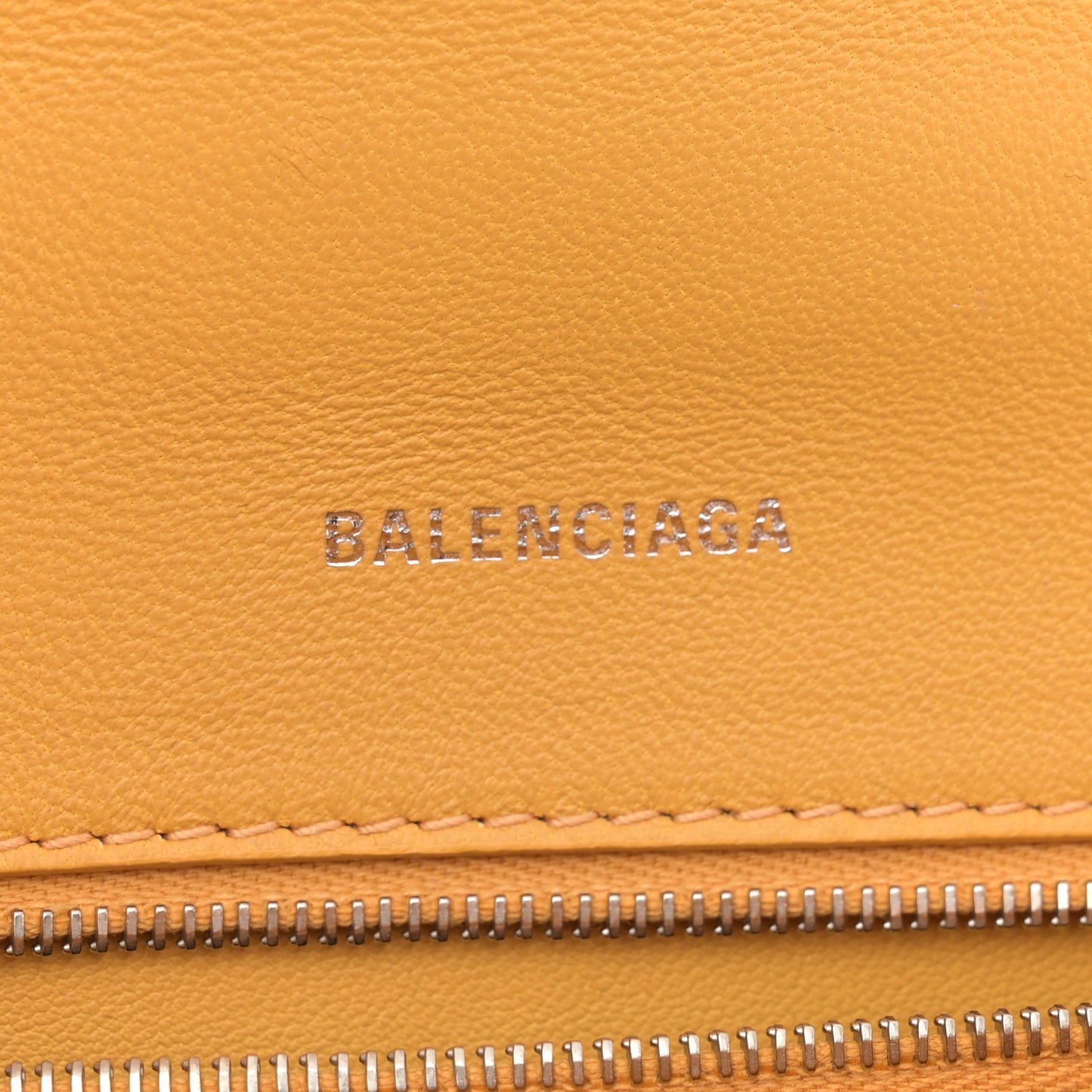 Shiny Calfskin Python Effect Small Hourglass Top Handle Bag Orange Black