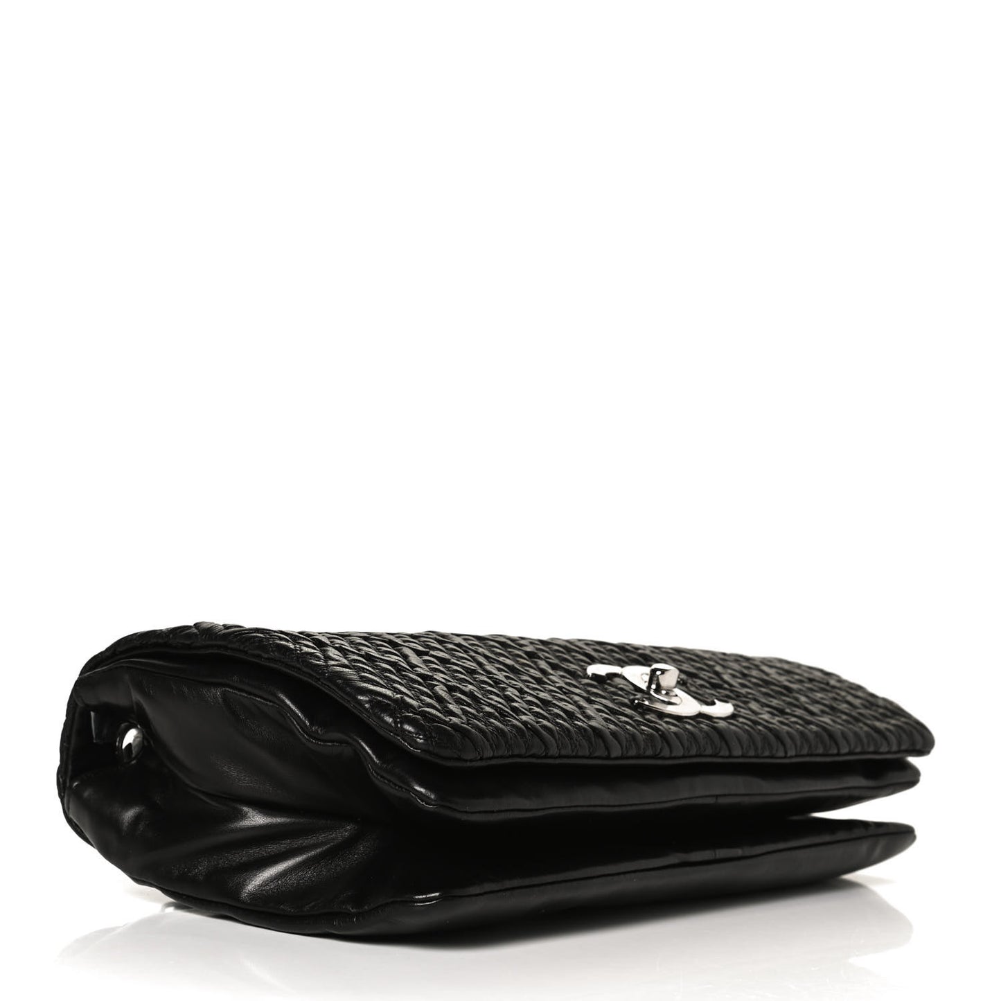 Lambskin Astrakan Single Flap Black