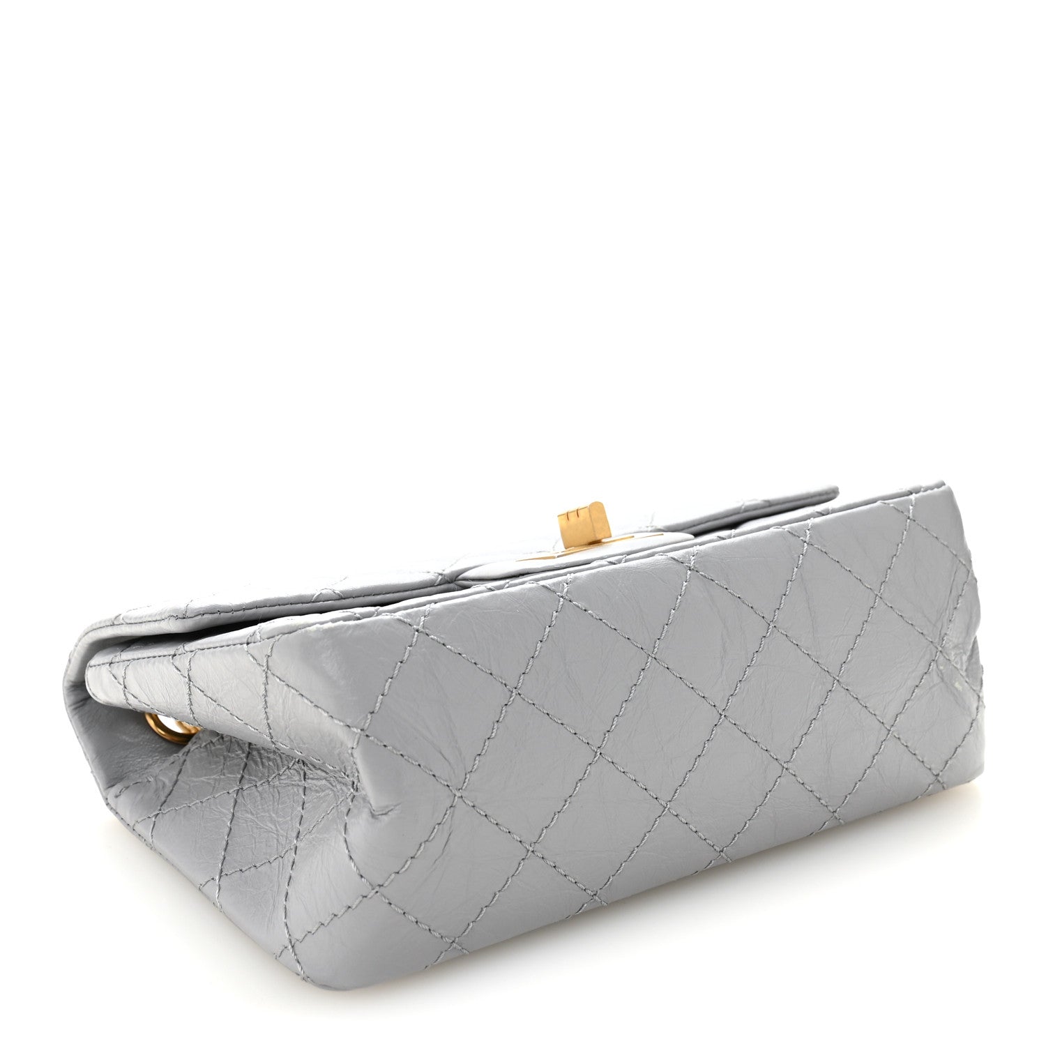 Chanel Aged Calfskin Quilted 2.55 Reissue Mini Flap Grey 4 of 10