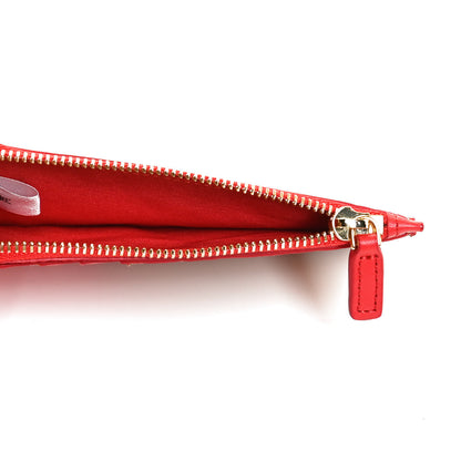 MCM Skyoptic Visetos Mini Lanyard Card Case Holder Spectrum Diamond Cognac Red 4 of 9
