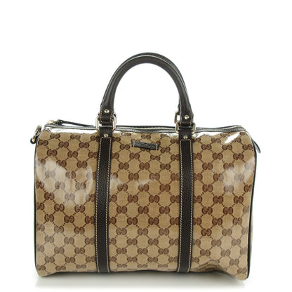 Gucci Crystal Monogram Medium Joy Boston Dark Brown 1 of 7