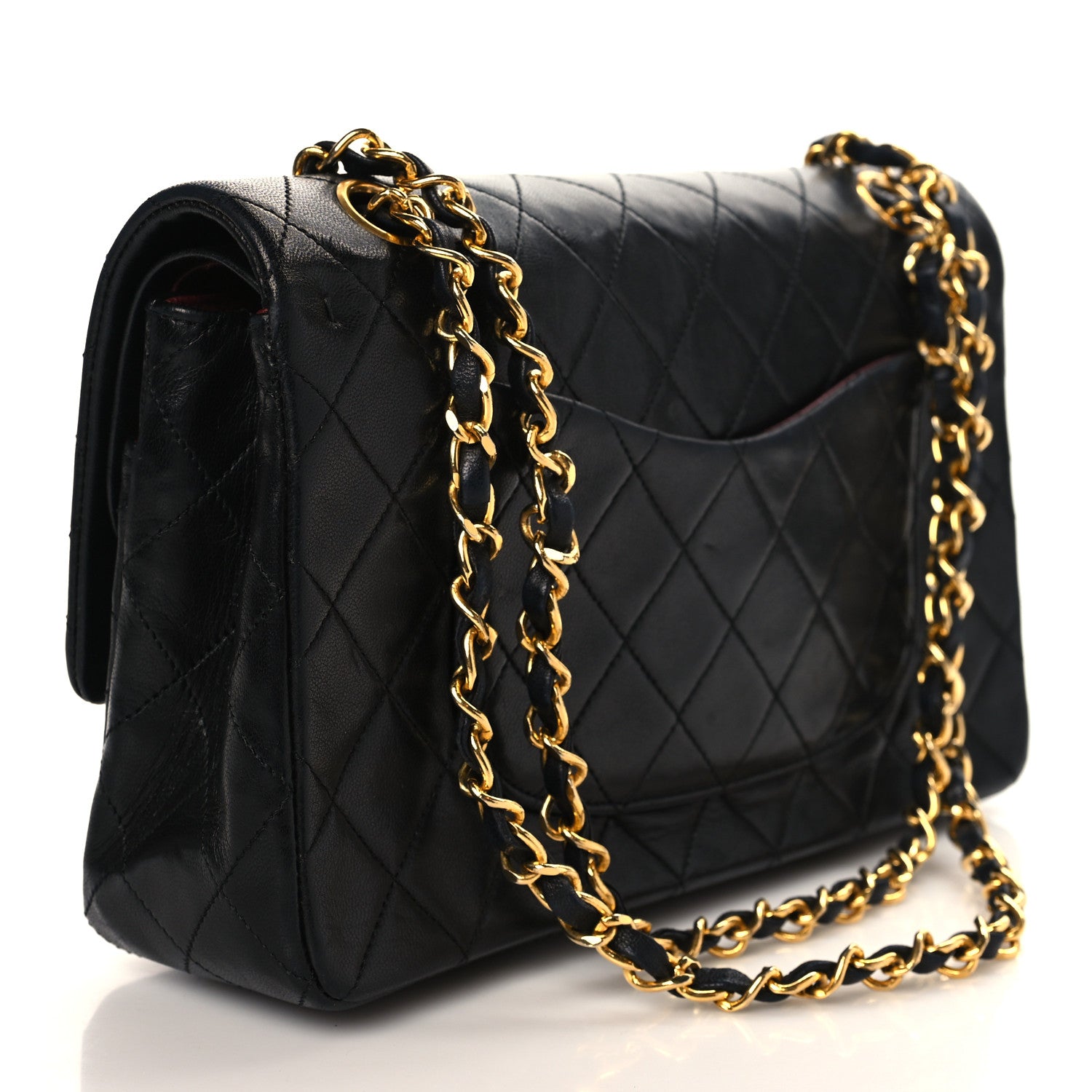 Chanel Lambskin Quilted Medium Double Flap Black 3 of 9