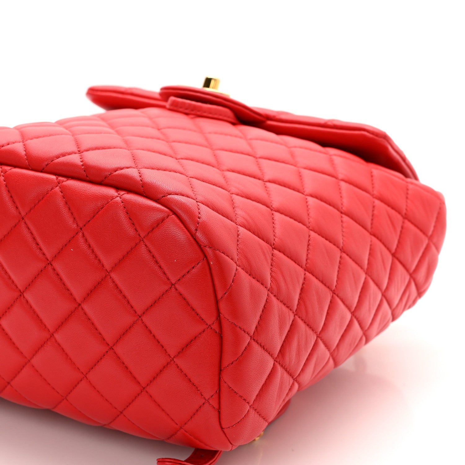 Chanel Calfskin Quilted Small Urban Spirit Backpack Red 10 of 11