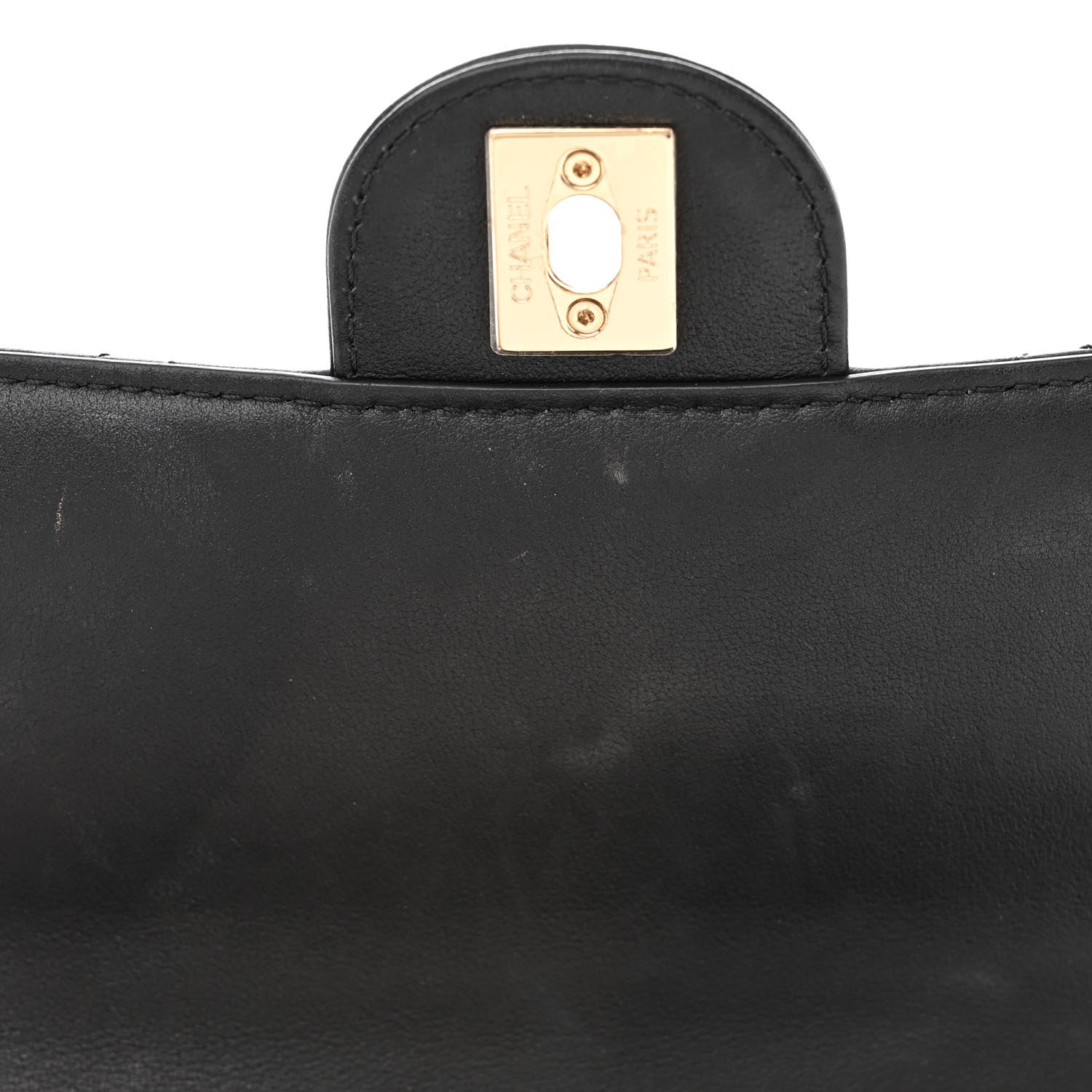 Chanel Calfskin Quilted Small Top Handle Flap Black 12 of 15