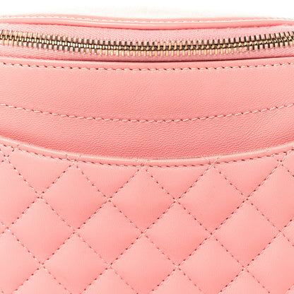 Chanel Lambskin Quilted Bi Waist Bag Fanny Pack Pink 7 of 10