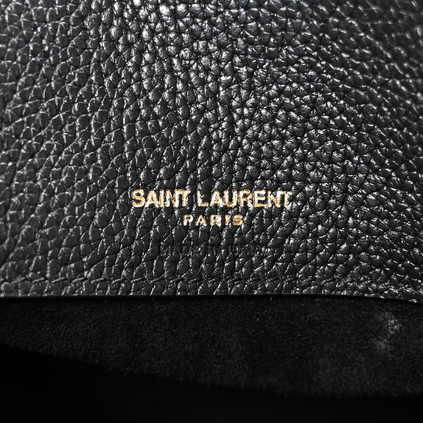 Grained Calfskin Baby Sac De Jour Black