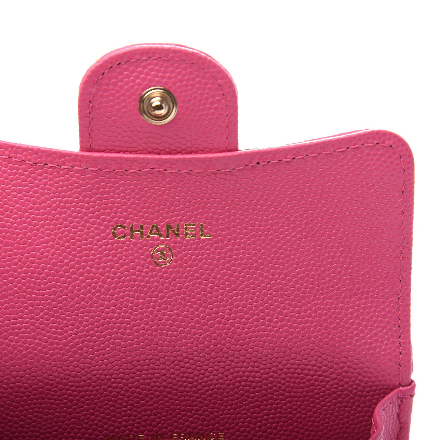 Chanel Caviar Quilted Flap Card Holder Wallet Pink 6 of 9