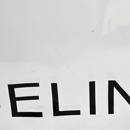 Celine Plastic Bag with Cloudy Lambskin Solo Zip Pouch Clutch Lime 13 of 13