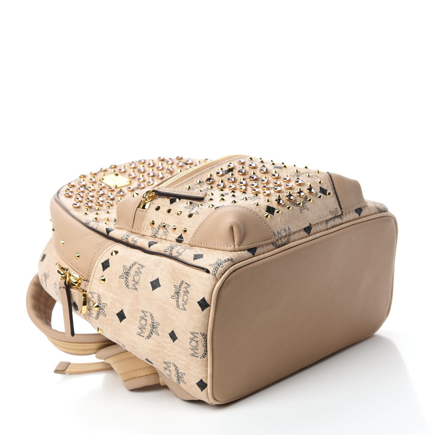 Visetos Small Stud Stark Backpack Beige