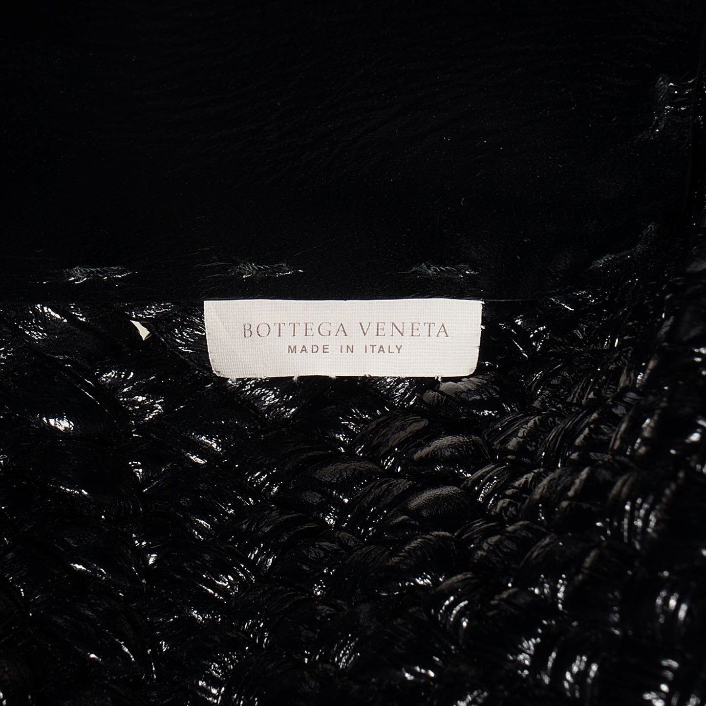 Vernice Lambskin Python Tote Nero Black