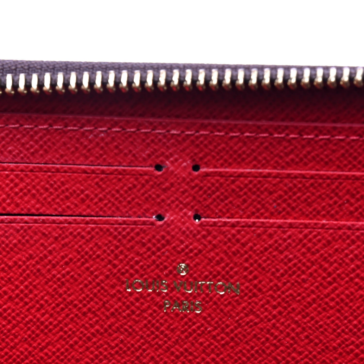 Louis Vuitton Damier Ebene Clemence Wallet Cherry 4 of 4