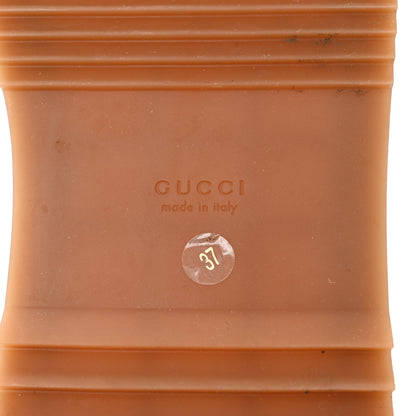 Gucci Jacquard GG Monogram Angelina Platform 55mm Slide Sandals 37 New Shamarock 7 of 9