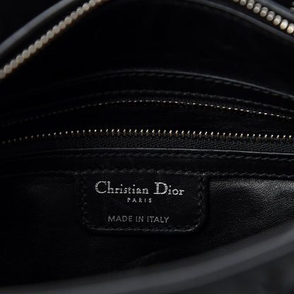Christian Dior Lambskin Sequin Embellished Medium Lady Dior Black 8 of 10