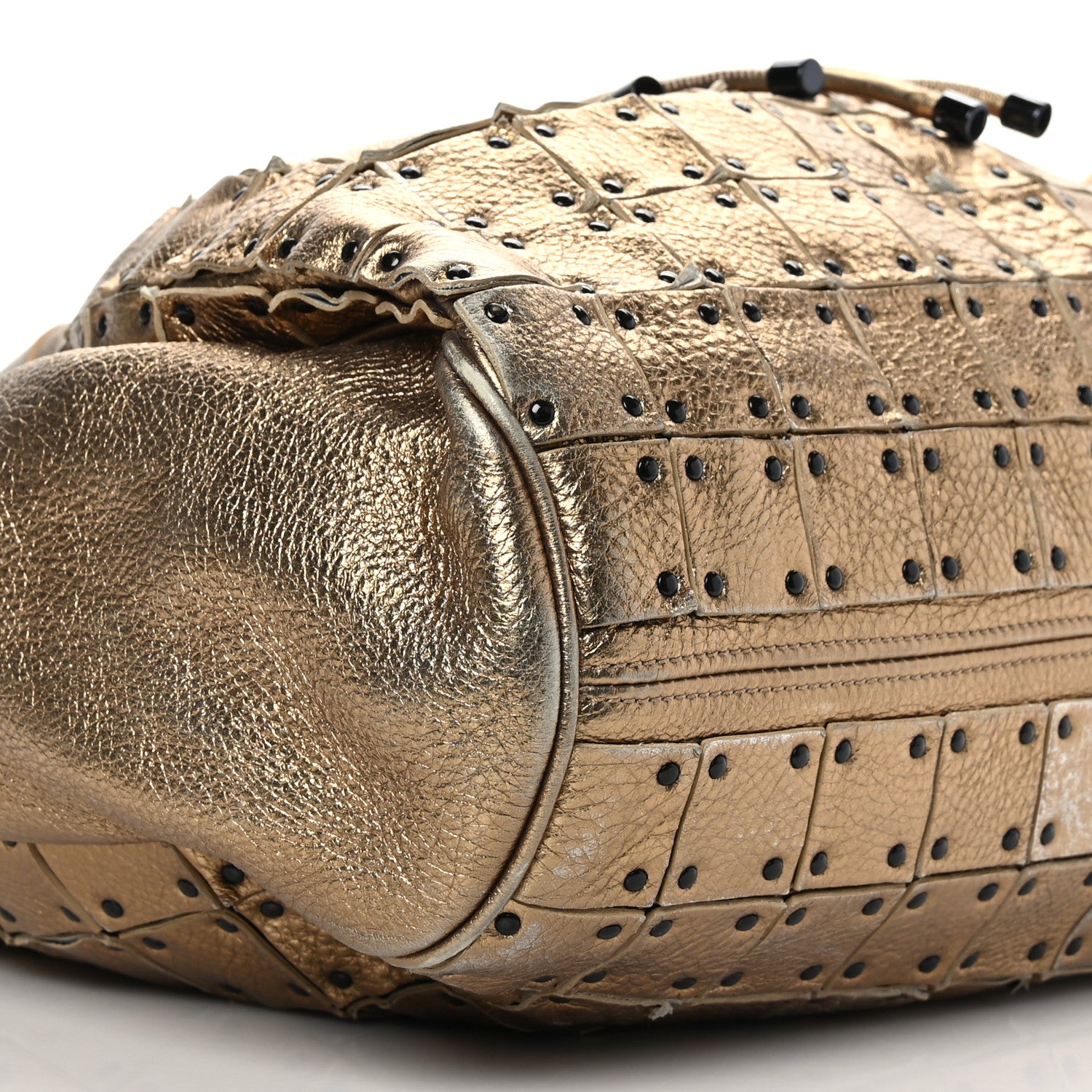 Burberry Prorsum Calfskin Large Studded Warrior Gold 7 of 9