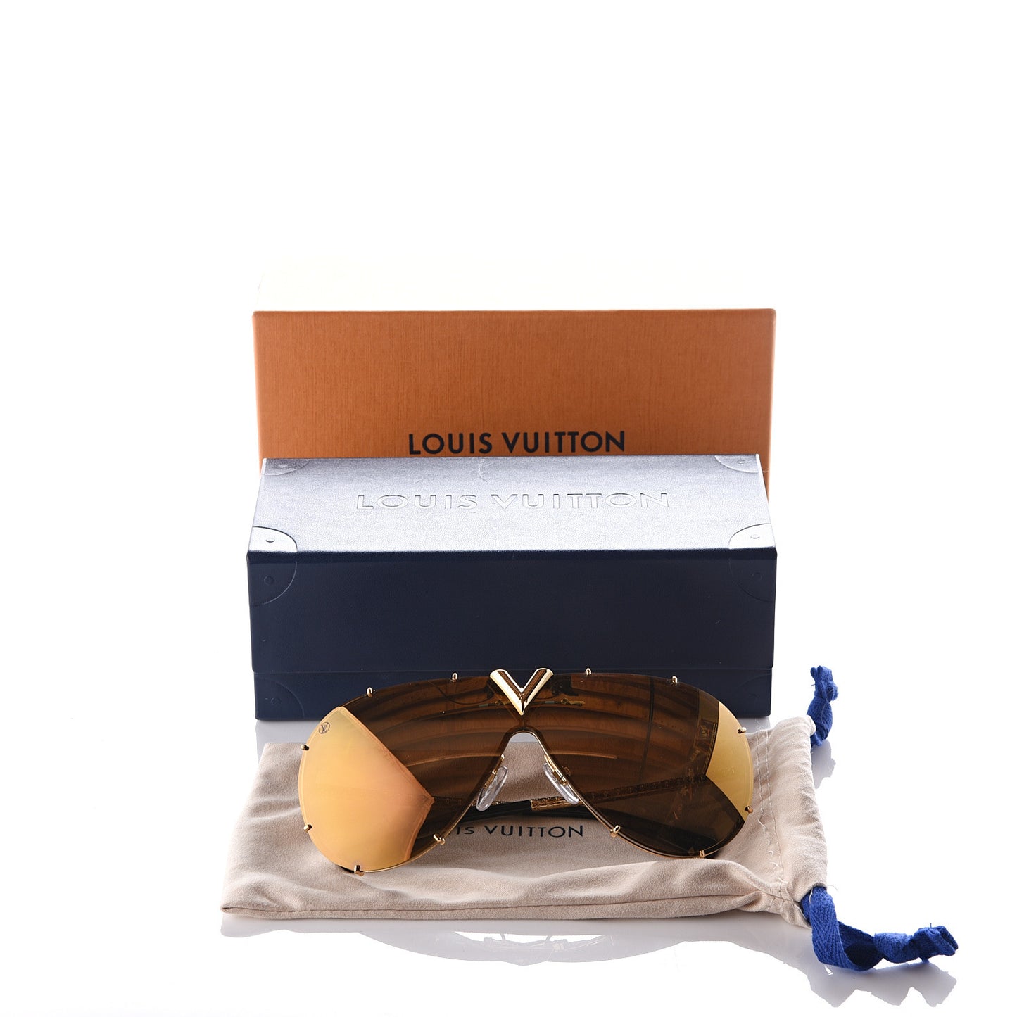 LV Drive Sunglasses Z0896E Gold