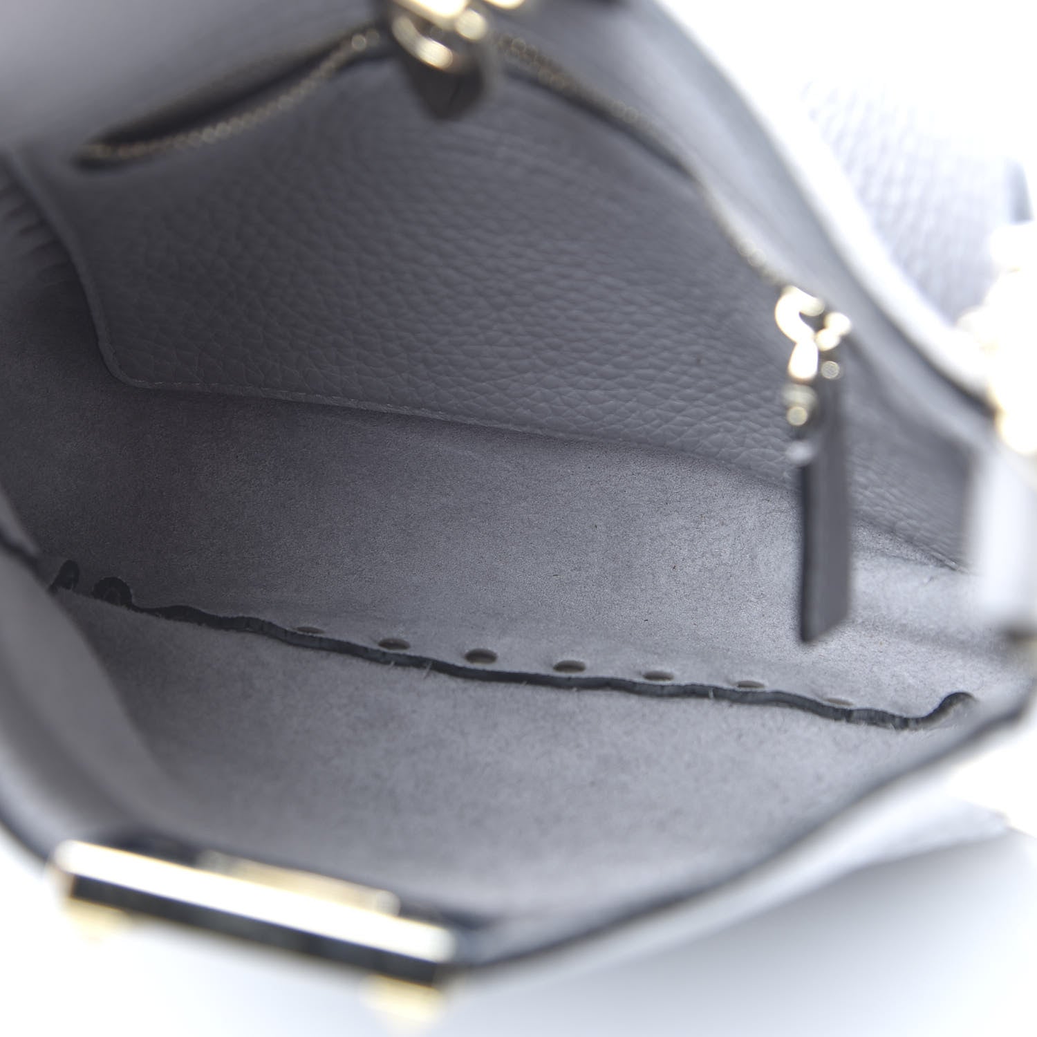 Valentino Garavani Pebbled Calfskin Mini Rockstud Flip-Lock Messenger Bag Pastel Grey 4 of 10