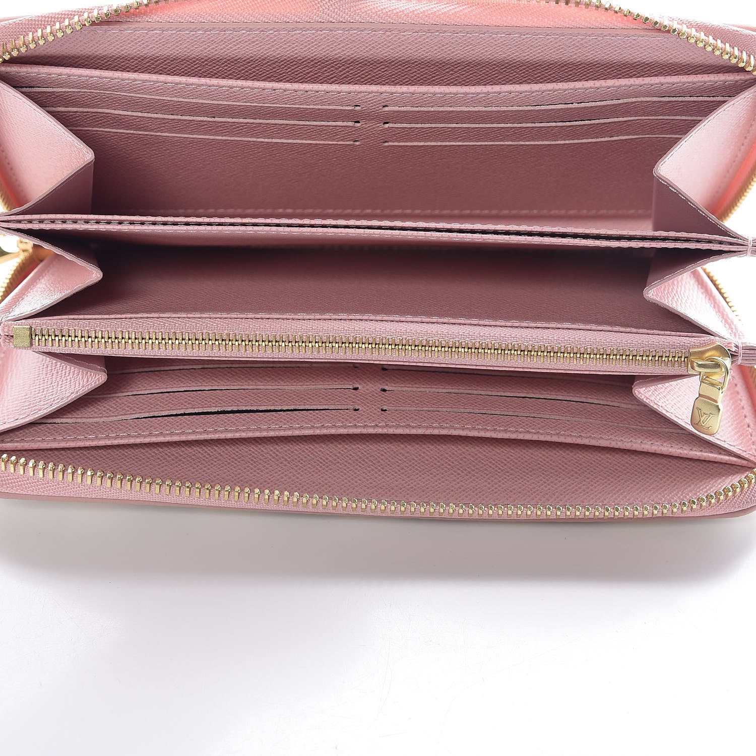 Louis Vuitton Damier Azur Zippy Wallet Rose Ballerine 5 of 8